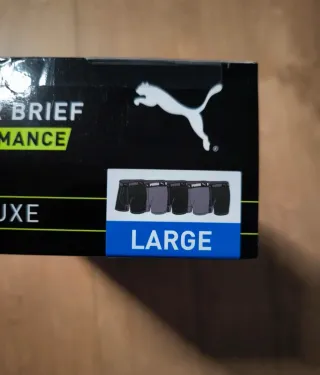 Pack 5 Boxer Brief Puma Sport Luxe Talla L