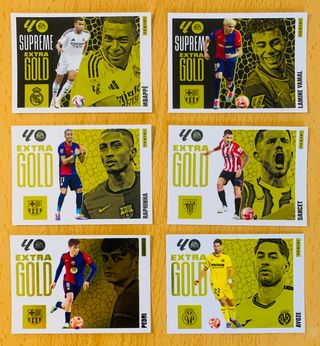 6 Cromos ExtraGold Liga 25-26
