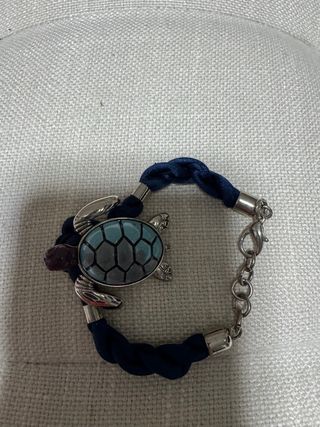 Pulsera Bimba Lola tortuga azul y plata