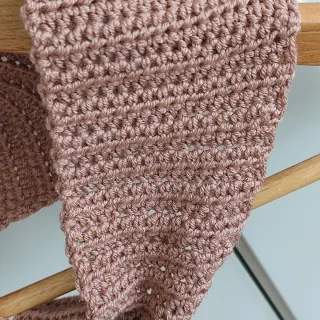 Bufanda tipo Sophie rosa palo