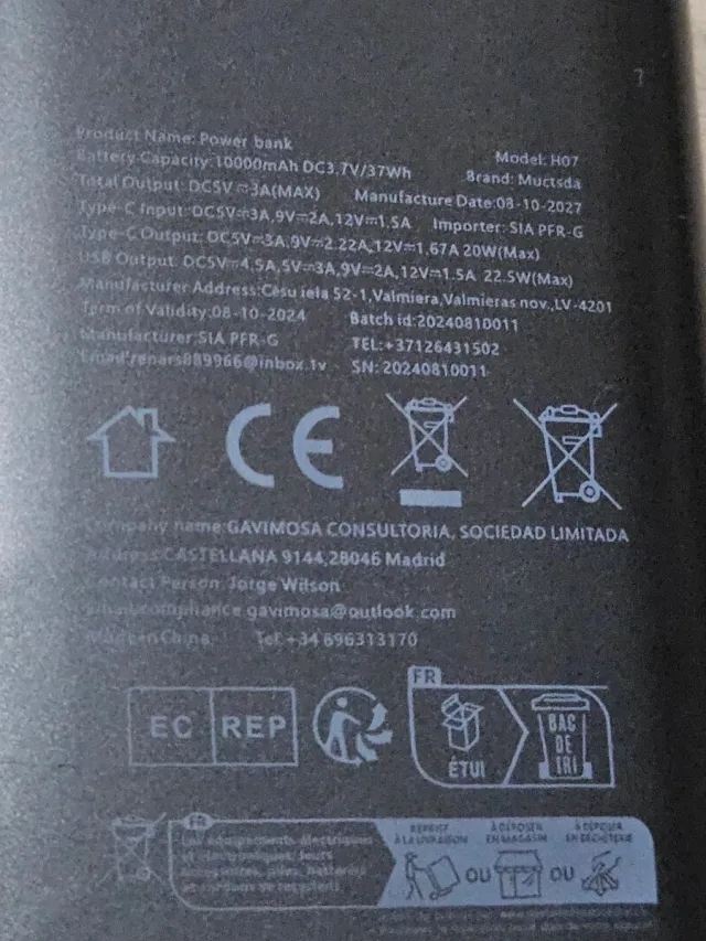 PowerBank Esterno 10000 mAh Nuovo. Ottimo Affare