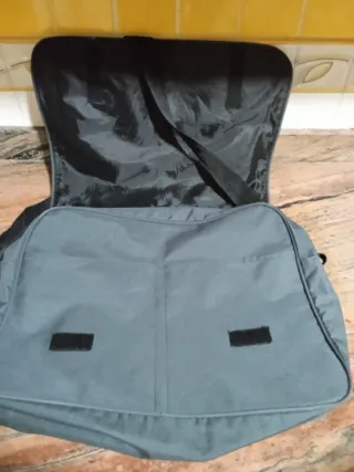 Bolso Cartera Negro Gris Black Fit