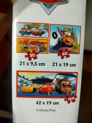 4 Puzzles Disney Cars (30-60-160 piezas)