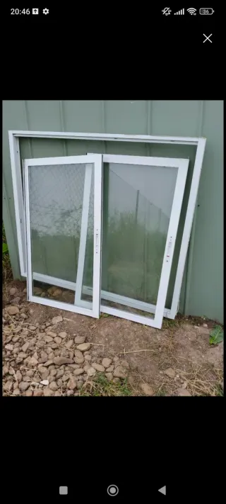 Ventanas correderas de aluminio blanco