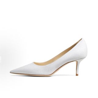 Jimmy Choo Zapatos de Salón Blancos Plateados