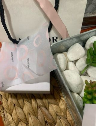 Conjunto Pandora Corazón Rojo y Plata