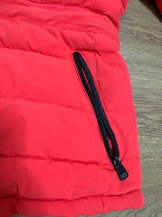 Anorak Geographical Norway Rojo y Negro