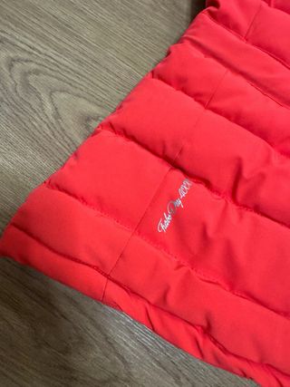 Anorak Geographical Norway Rojo y Negro