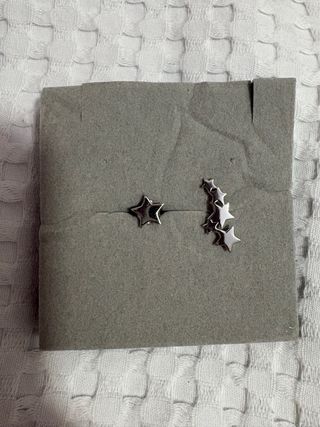 Pendientes Lotus Silver estrellas plata de ley