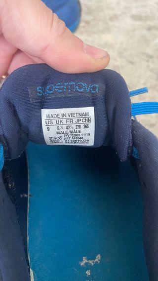 Zapatillas Adidas Supernova Glide Azules