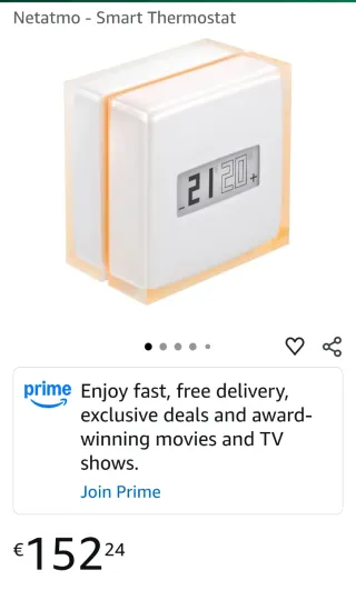 Termostato Smart Netatmo NTH01