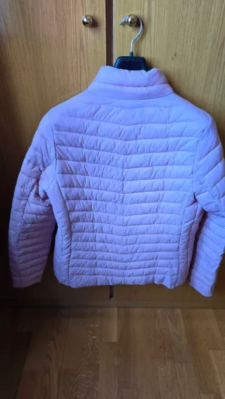 Chaqueta rosa palo acolchada nueva