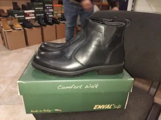 Stivaletti Enval Uomo N.44 Pelle Nera