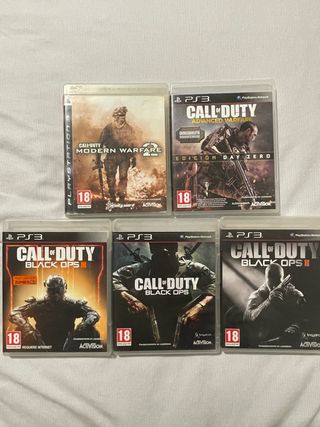 Lote Juegos PS3 Call of Duty 5 juegos