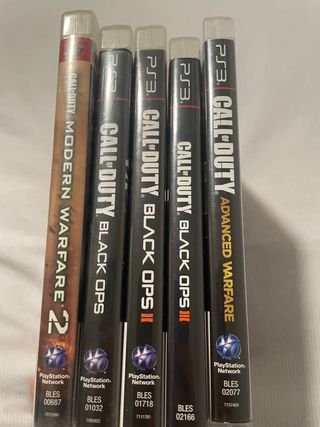 Lote Juegos PS3 Call of Duty 5 juegos