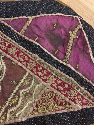 Tovaglia realizzata con tessuti antichi