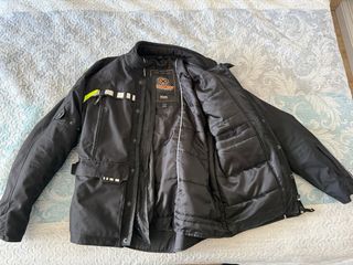 Chaqueta Moto IXON Cordura Negra y Amarilla