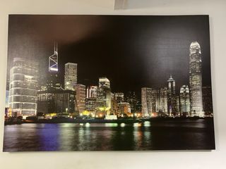 Cuadro Decorativo Skyline Nocturno