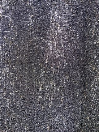 Vestido fiesta negro  dorado y plateado