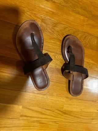 Sandalias Steve Madden Negras Brillantes