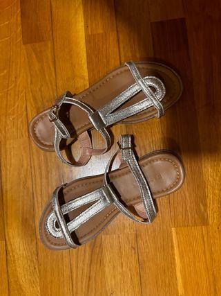 Sandalias Steve Madden Negras Brillantes