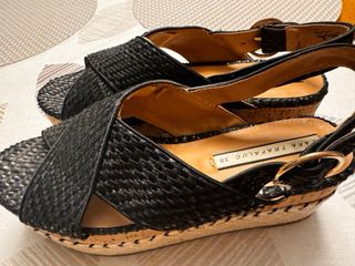 Sandalias Steve Madden Negras Brillantes