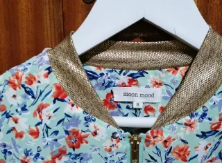 Chaqueta Bomber Moon Mood Floral Talla S