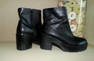 Botín piel Green Coast negro