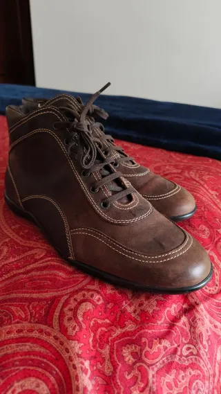 Botín de Piel Samsonite Marrón Talla 43