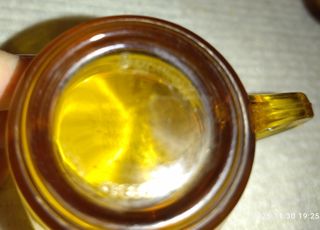 Set 10 tazzine vetro ambra