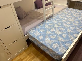 Litera 3 camas con cajones y armario