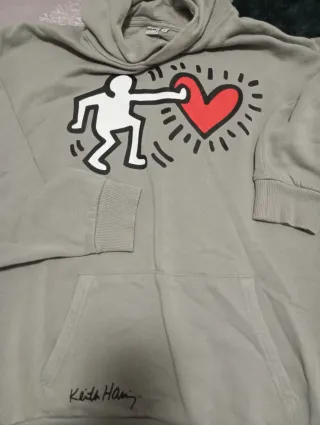 Felpa Keith Haring Grigia Taglia L