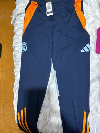 Pantalón Adidas Real Madrid Azul Naranja nuevo
