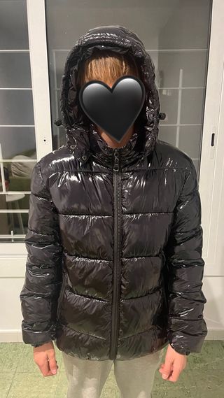 Anorak Negro Estilo Moncler Talla S