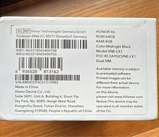 Honor Negro X6