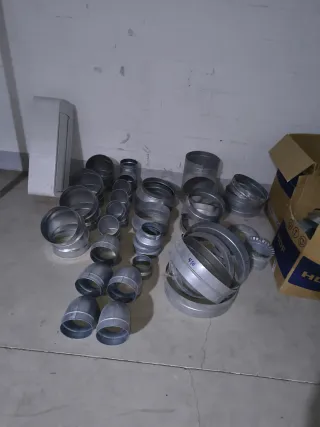 Piezas tubo chapa galvanizada