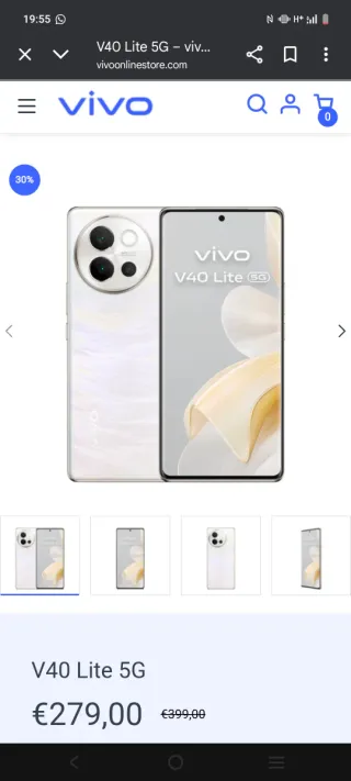Vivo V40 Lite 5G Blanco