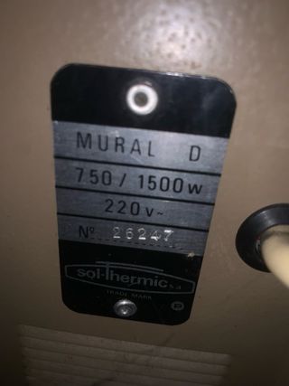 Radiador Eléctrico Doble Beige 750/1500W