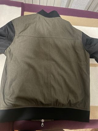 Cazadora Bomber Lyle & Scott Verde y Negra