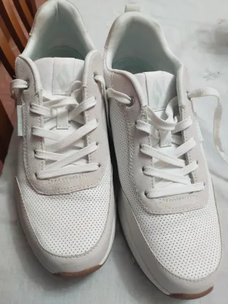 Zapatillas Mujer Talla 40-41 Blancas