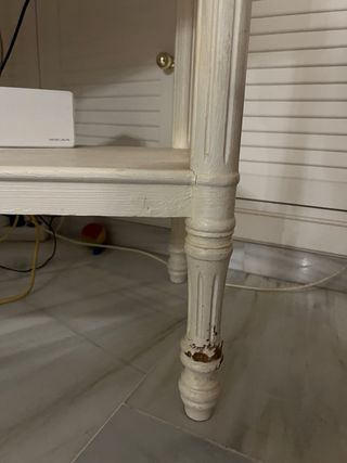 Consola de madera - Maison du Monde - marfil