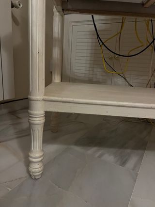 Consola de madera - Maison du Monde - marfil