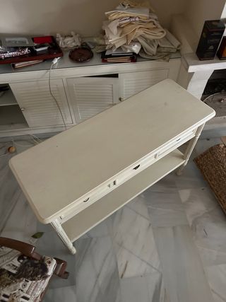 Consola de madera - Maison du Monde - marfil