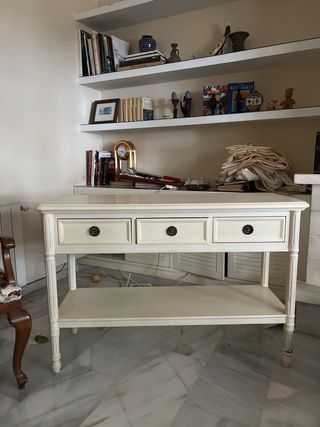 Consola de madera - Maison du Monde - marfil