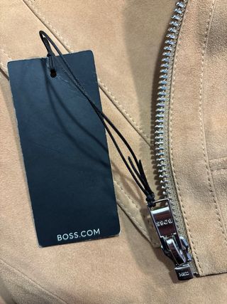 Chaqueta cuero de ante Hugo Boss