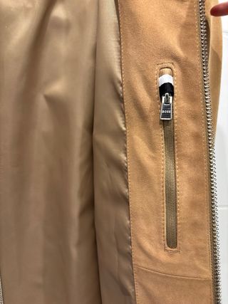 Chaqueta cuero de ante Hugo Boss