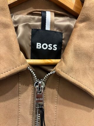 Chaqueta cuero de ante Hugo Boss