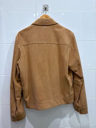 Chaqueta cuero de ante Hugo Boss
