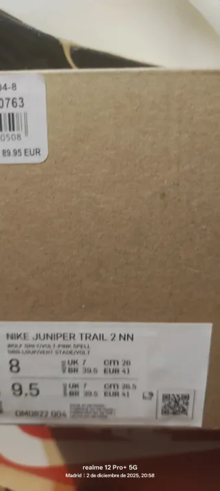 Zapatillas Nike Juniper Trail 2nn Hombre Gris