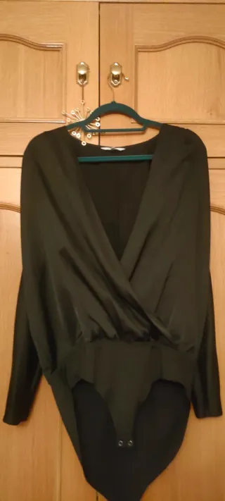 Body negro manga larga